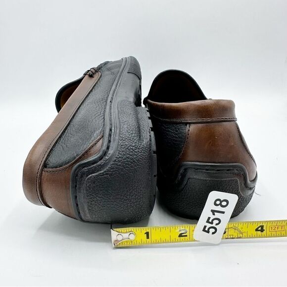 Footjoy‎ Club Casual Brown/Black Pebbled Leather Driving Moc Men's Size 12 C - Picture 14 of 15